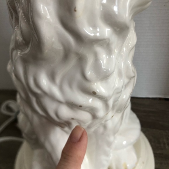 80s Ceramic Cat Table Lamp - Picture 12 of 16